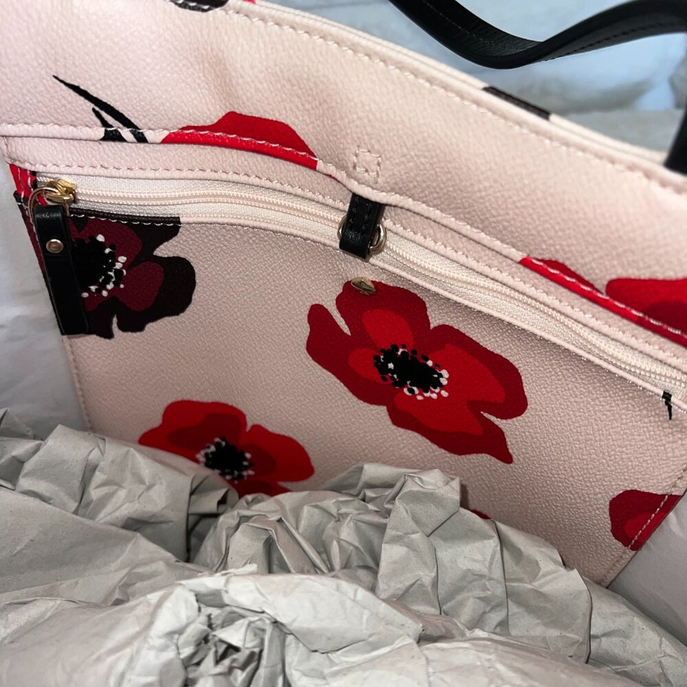 Kate Spade New York Hyde Lane Poppies Riley Tote - Picture 6 of 6